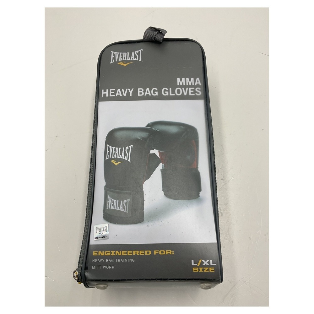 Everlast‎ MMA Heavy Bag Gloves L/XL Black Evercool